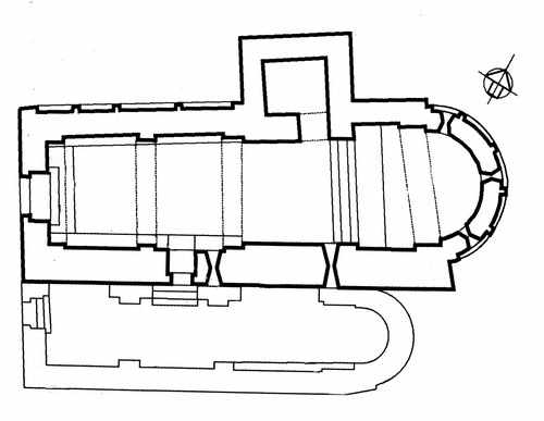 PLANTA DEL TEMPLO, A PARTIR DE IMAGEN EN PANEL INFORMATIVO